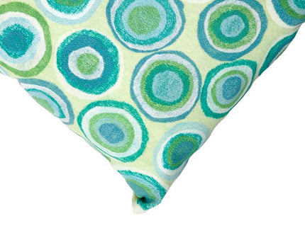 Visions II Puddle Dot Spa 20" Square Indoor-Outdoor Pillow