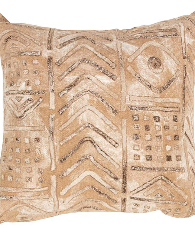 Visions III Bambara Beige 20" Square Indoor-Outdoor Pillow