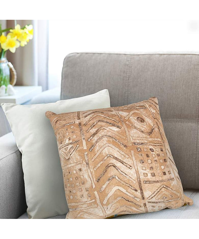 Visions III Bambara Beige 20" Square Indoor-Outdoor Pillow