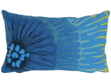 Visions III Cirque Blue 20" x 12" Indoor-Outdoor Pillow