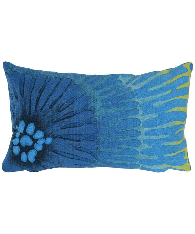 Visions III Cirque Blue 20" x 12" Indoor-Outdoor Pillow