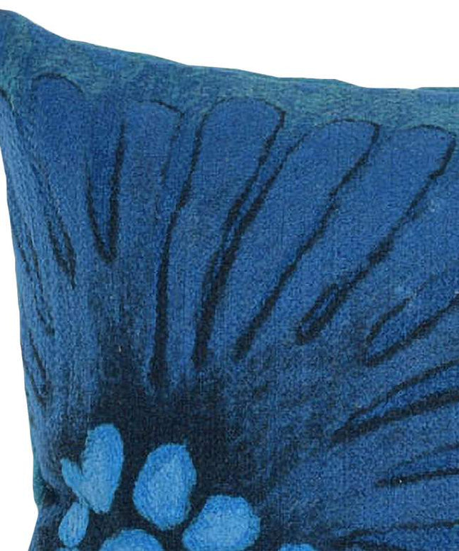 Visions III Cirque Blue 20" x 12" Indoor-Outdoor Pillow
