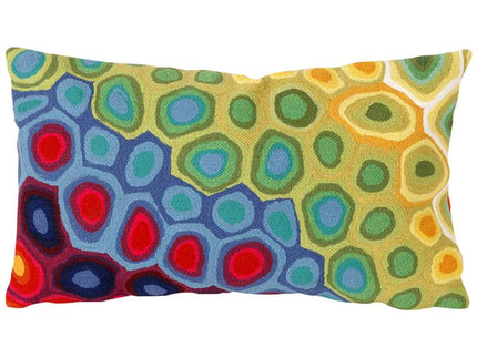 Visions III Pop Swirl Red 20" x 12" Indoor-Outdoor Pillow