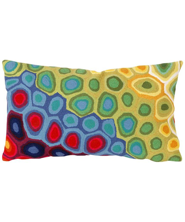 Visions III Pop Swirl Red 20" x 12" Indoor-Outdoor Pillow