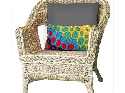 Visions III Pop Swirl Red 20" x 12" Indoor-Outdoor Pillow