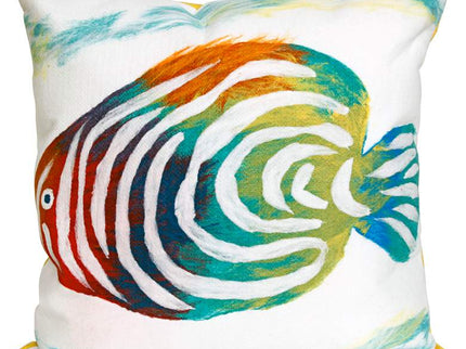 Visions III Rainbow Fish Pearl 20" Indoor-Outdoor Pillow