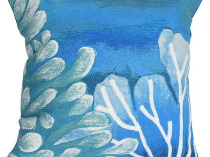 Visions III Reef Blue 20" Square Indoor-Outdoor Pillow