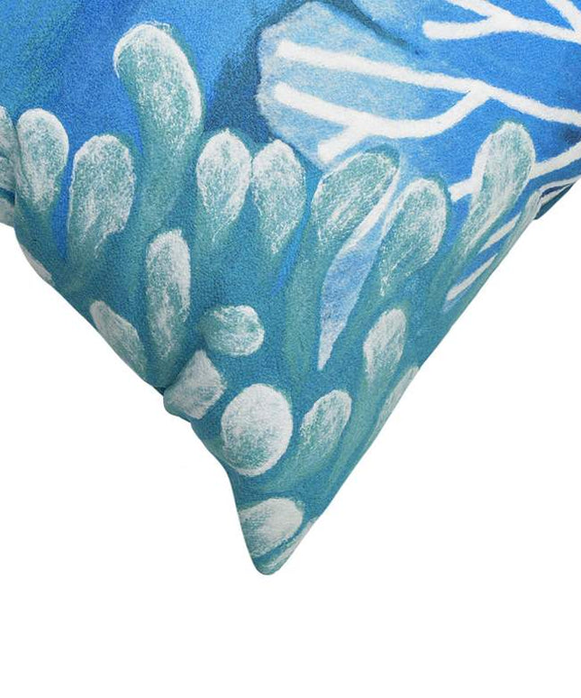 Visions III Reef Blue 20" x 12" Lumbar Indoor-Outdoor Pillow