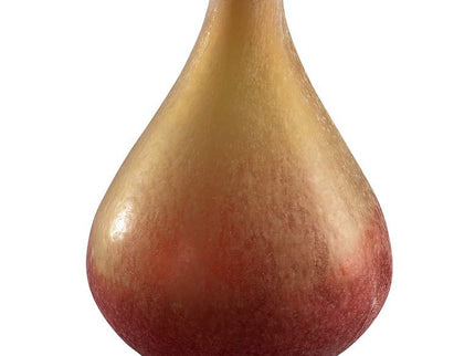 Vizio Yellow and Orange 13 3/4" High Art Glass Vase