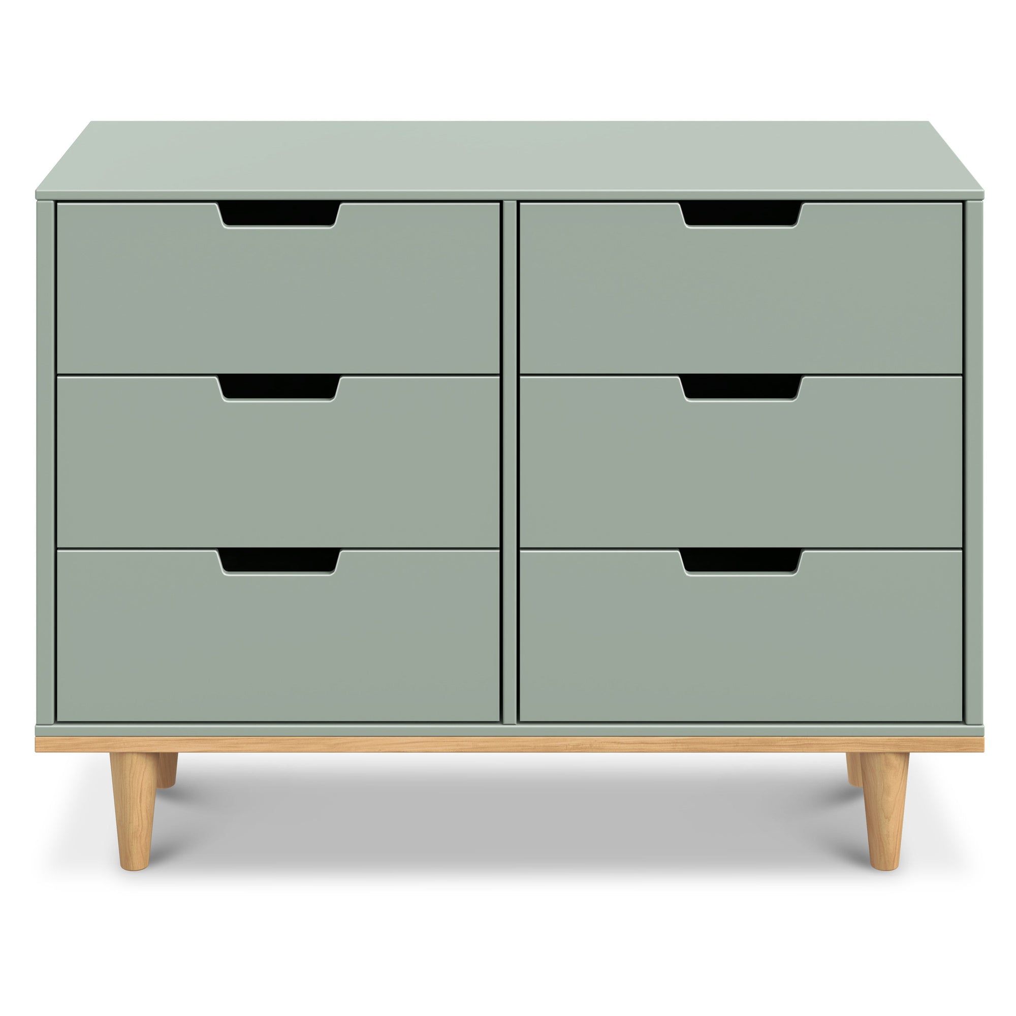 W4926LSHY,DaVinci,Marley 6-Drawer Double Dresser in Light Sage & Honey