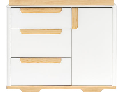 M23423WN,Babyletto,Yuzu 3-Drawer Changer Dresser in White/Natural