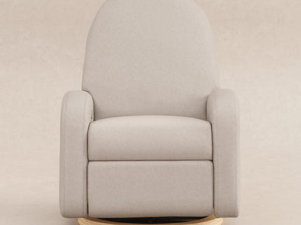 M23188PBEWLB,Babyletto,Nami Glider Recliner w/ Electronic Control and USB in Performance Beach Eco-Weave w/ Light Wood Base