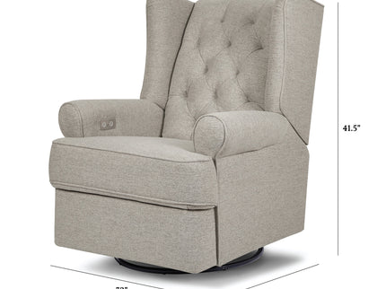 M21987PGEW,Namesake,Harbour Power Recliner in Performance Grey Eco-Weave