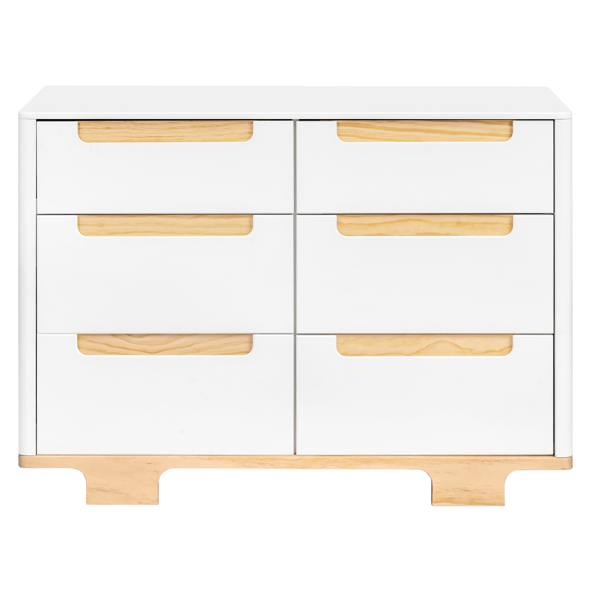 M23426WN,Babyletto,Yuzu 6-Drawer Dresser in White/Natural