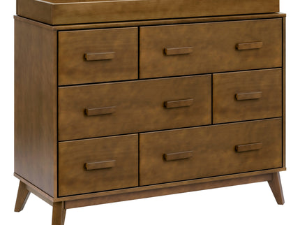 M5826NL,Babyletto,Scoot 6-Drawer Dresser in Natural Walnut