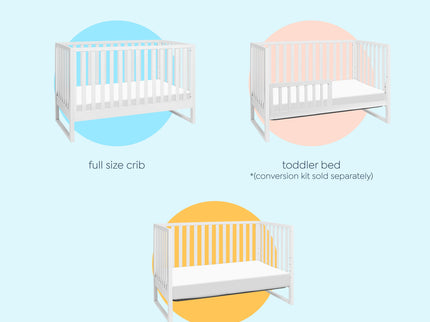 M25001W,DaVinci,Hunter 3-in-1 Convertible Crib in White