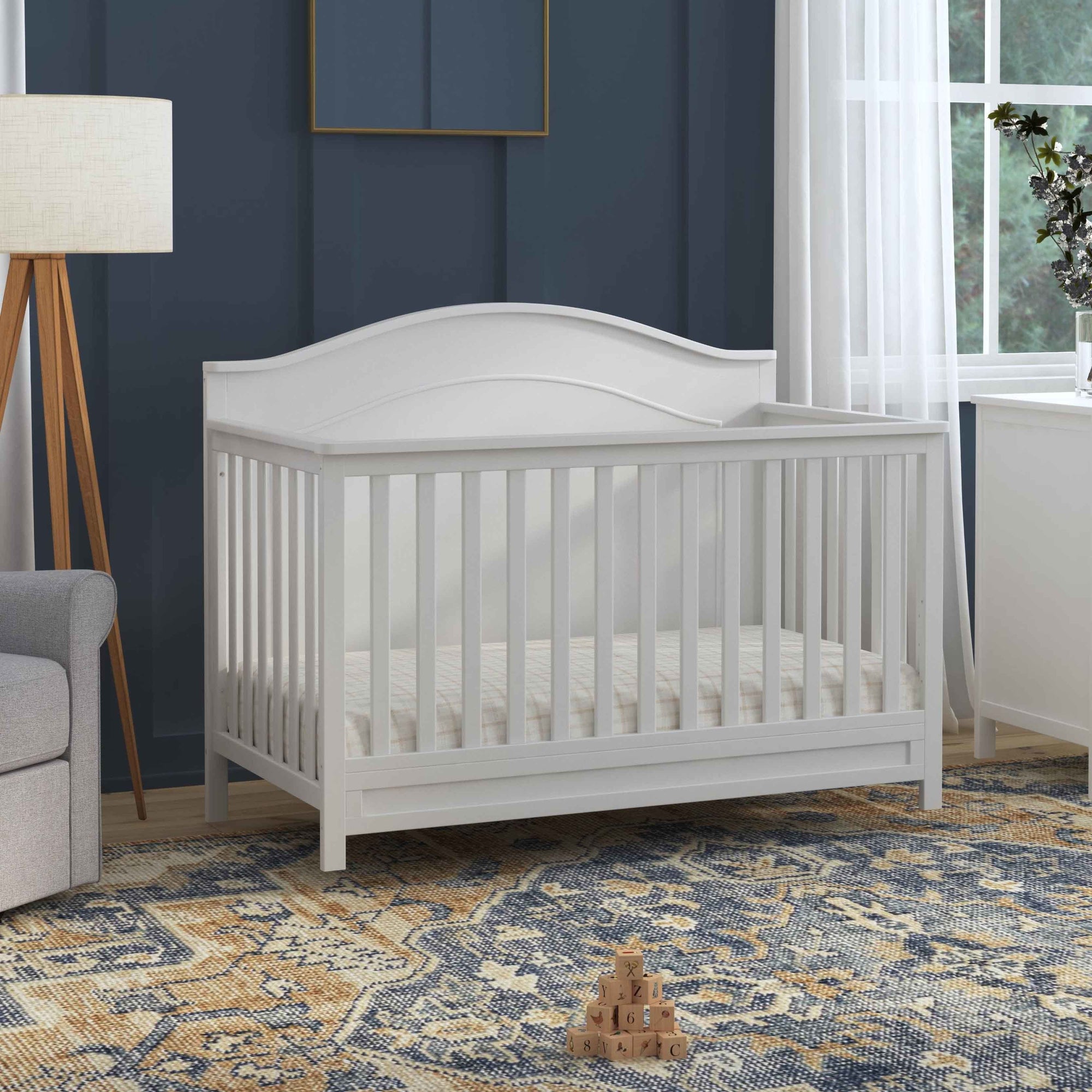 M12801W,DaVinci,Charlie 4-in-1 Convertible Crib in White