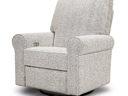 B17787BWB,Monogram by Namesake,Monroe Pillowback Power Recliner in Black White Boucle