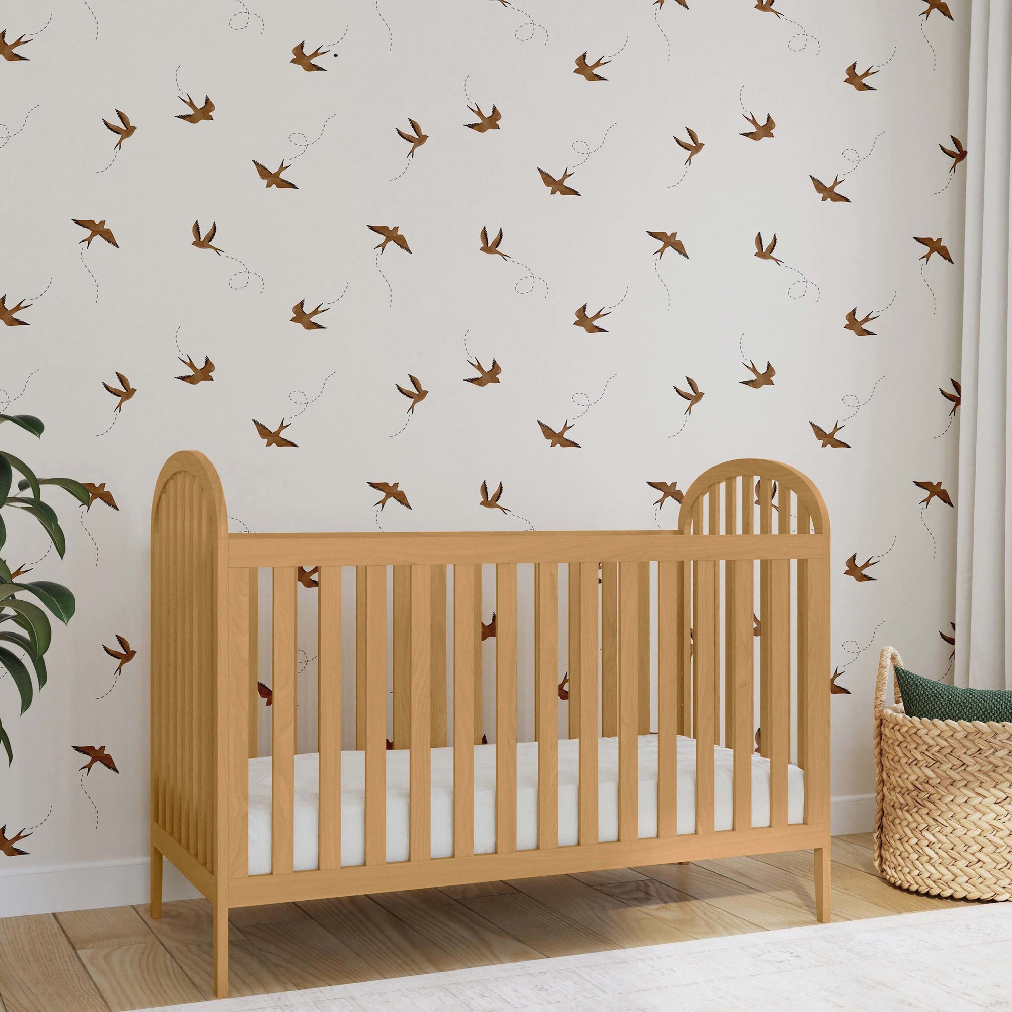 M23901HY,DaVinci,Beau 3-in-1 Convertible Crib in Honey