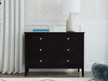 M11426E,DaVinci,Chloe Regency 6-Drawer Dresser in Ebony