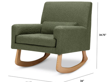 1085OBL,Nursery Works,Sleepytime Rocker in Olive Boucle w/Light Legs