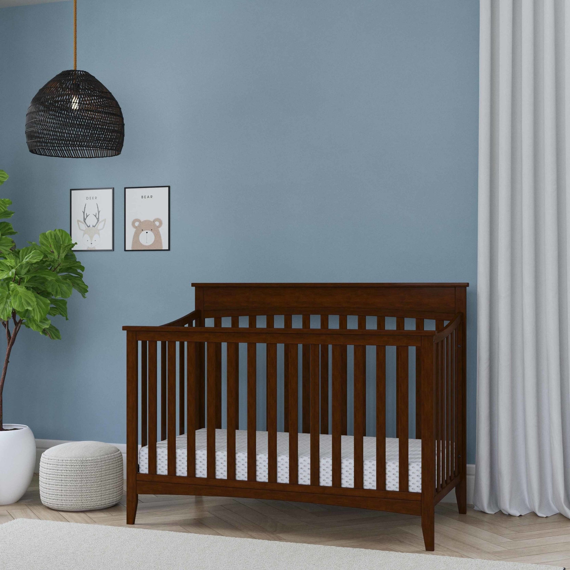 M9301Q,DaVinci,Grove 4-in-1 Convertible Crib In Espresso Finish