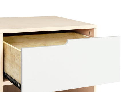 M4260NXW,Babyletto,Hudson Nightstand with USB Port in Washed Natural / White