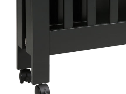 M6698B,Babyletto,Origami Mini Crib in Black Finish