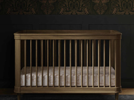 M23701NLBC,Namesake,Marin with Cane 3-in-1 Convertible Crib in Natural Walnut and Blonde Cane