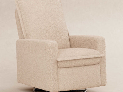 M20977CSG,Babyletto,Cali Flange Gliding Swivel Recliner in Chai Shearling