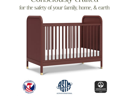M26742CR,Namesake,Brimsley Tambour 3-in-1 Convertible Crib in Crimson