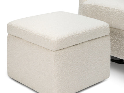 F18787WB,Carter's,Adrian Swivel Glider with Storage Ottoman in Ivory Boucle