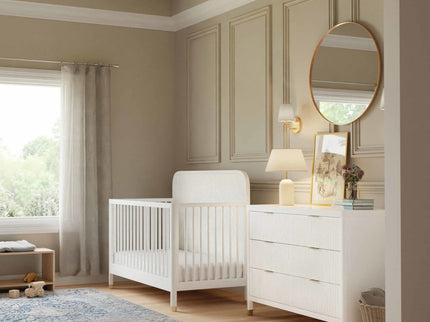 M26701RW,Namesake,Brimsley Tambour 4-in-1 Convertible Crib in Warm White