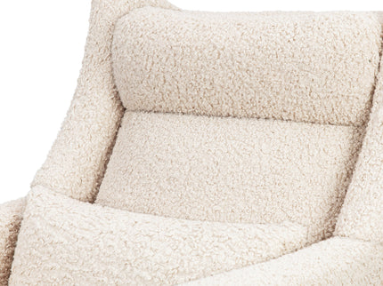 M11286AT,Babyletto,Kiwi Plus Power Glider Recliner w/ Power Headrest in Almond Teddy Loop