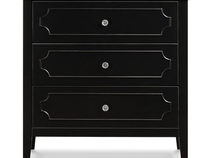 M11423E,DaVinci,Chloe Regency 3-Drawer Dresser in Ebony