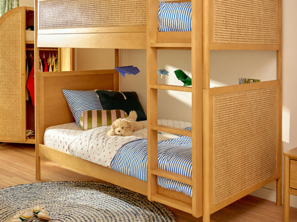 M25994HYNC,Babyletto Kids,Bondi Cane Convertible Bunk Bed in Honey