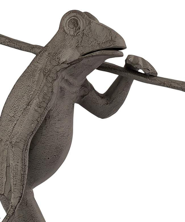 Walking Frog Lantern 17 1/2" High Verdigris Outdoor Statue