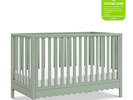 M27801LS,DaVinci,Sammy Scallop 4-in-1 Convertible Crib in Light Sage