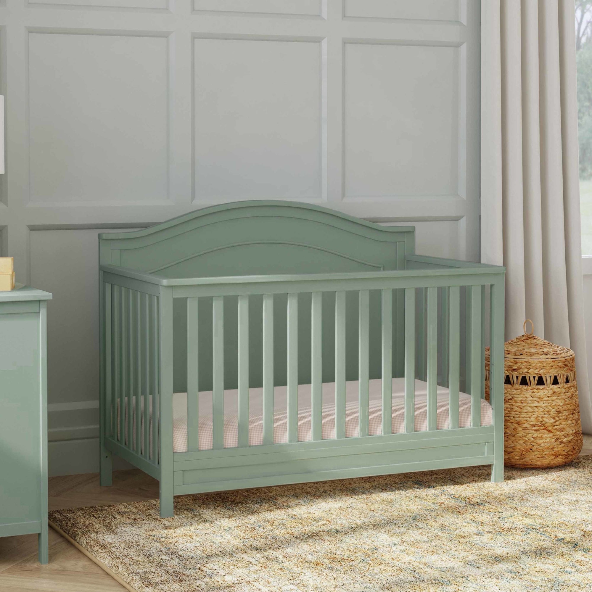 M12801LS,DaVinci,Charlie 4-in-1 Convertible Crib in Light Sage