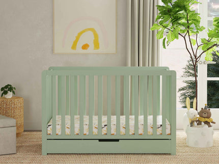 F11951LS,Carter's,Colby 4-in-1 Convertible Crib w/ Trundle Drawer in Light Sage