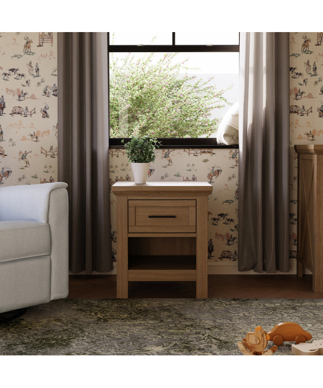 B14560DF,Monogram by Namesake,Emory Farmhouse Nightstand in Driftwood