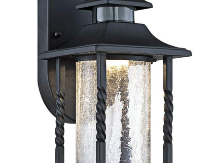 Westray 11 1/2" High Black Motion Sensor LED Outdoor Wall Light