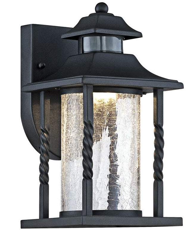 Westray 11 1/2" High Black Motion Sensor LED Outdoor Wall Light