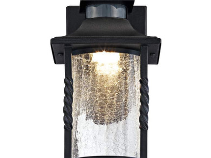 Westray 11 1/2" High Black Motion Sensor LED Outdoor Wall Light