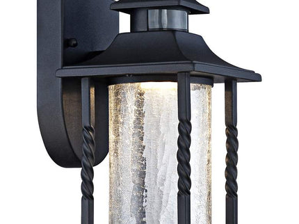 Westray 11 1/2" High Black Motion Sensor LED Outdoor Wall Light