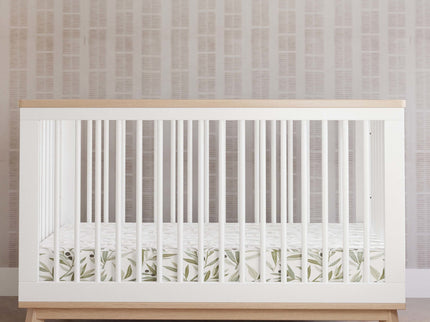 M5801WNX,Babyletto,Scoot 3-in-1 Convertible Crib w/ToddlerBedConversion Kit in White/WashedNatural