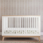 M5801WNX,Babyletto,Scoot 3-in-1 Convertible Crib w/ToddlerBedConversion Kit in White/WashedNatural
