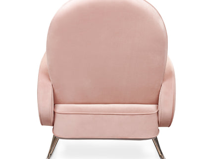 NW17087BPV,Nursery Works,Compass Rocker in Blush Velvet with Rose Gold Legs