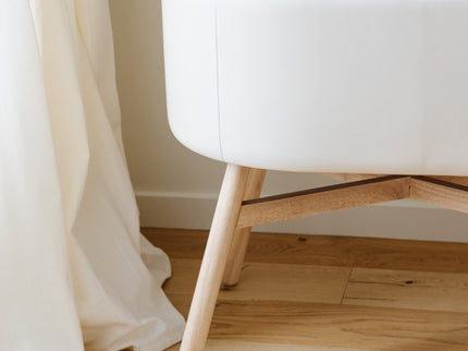 M26834GYLB,Babyletto,babyletto x GATHRE Capsule Bassinet in Ivory