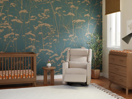 M11286PBEW,Babyletto,Kiwi Plus Power Glider Recliner w/ Power Headrest in Performance Beach Eco-Weave